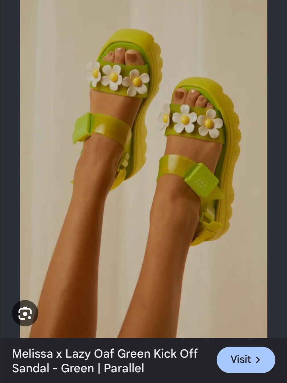 Lazy oaf x Melissa jelly platform sandals daisy